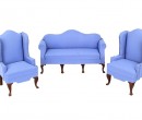 Cj0064 - Set divano blu