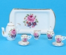 Sb0017 - Set da caffè con fiori