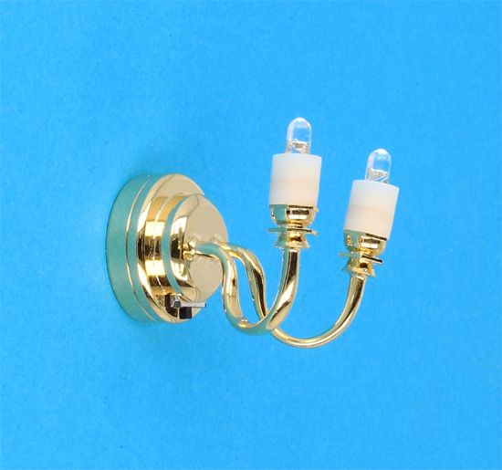 Sl4008 - Lampada a led da parete con 2 candele