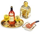 Re16105 - Tray with cognac