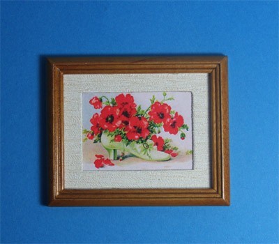 Tc1835 - Bild mit roten Blumen