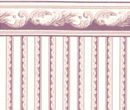 Br1012 - Papier à frise rose 