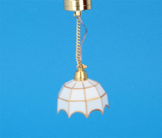Sl4013 - Lámpara tiffany blanca de techo Leds