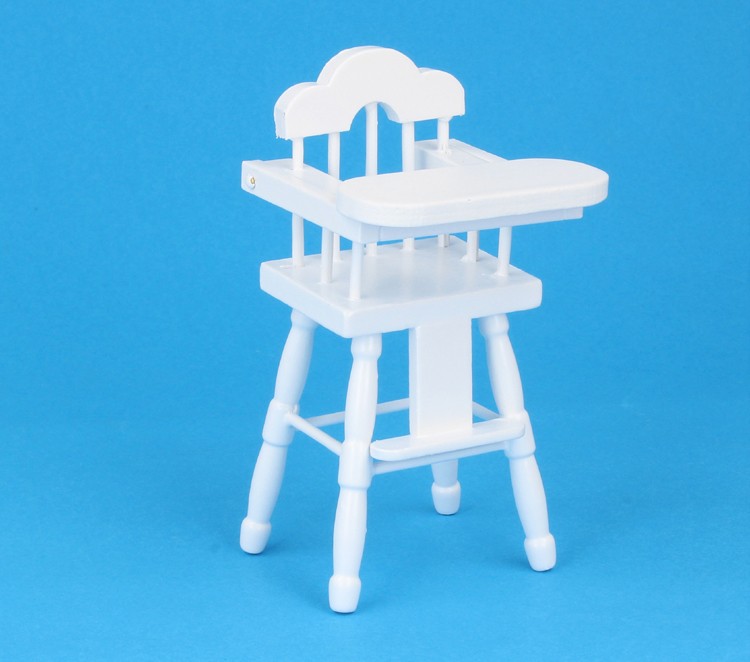Mb0273 - Chaise haute blanche 