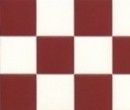 Wm34361 - Piastrelle a quadri rossi