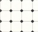Wm34363 - Carrelages losanges noirs 
