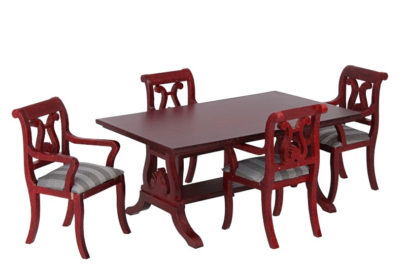 Cj0019 - Table et quatre chaises 