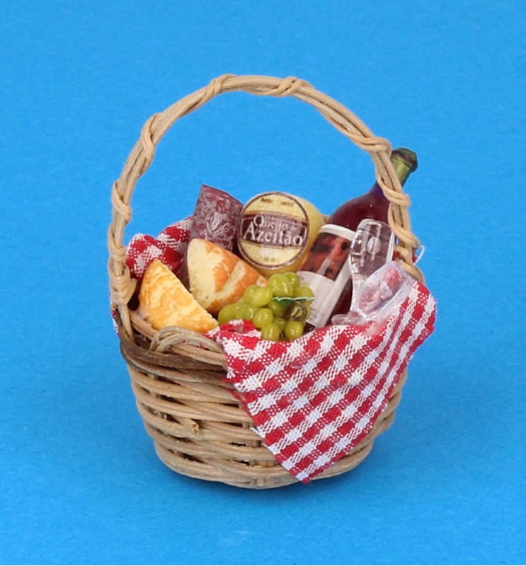 Tc2414 - Cesta de picnic con vino