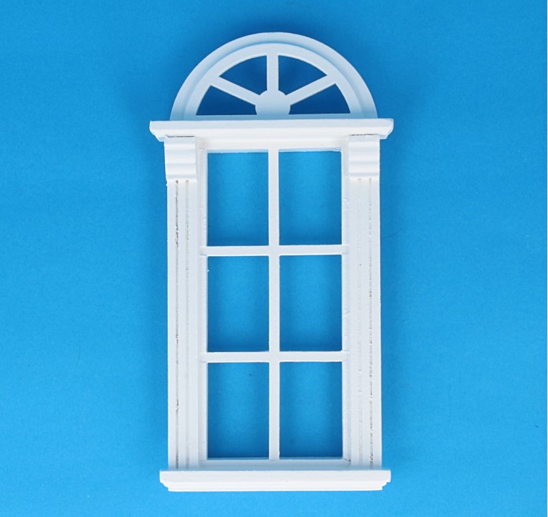 Dolls House 8 Riquadro finestra CON PERSIANE IN LEGNO SCALA 1:12 4 x 5" 10 x 12.5cm 