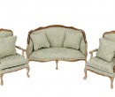 Cj0059 - Conjunto sofa verde
