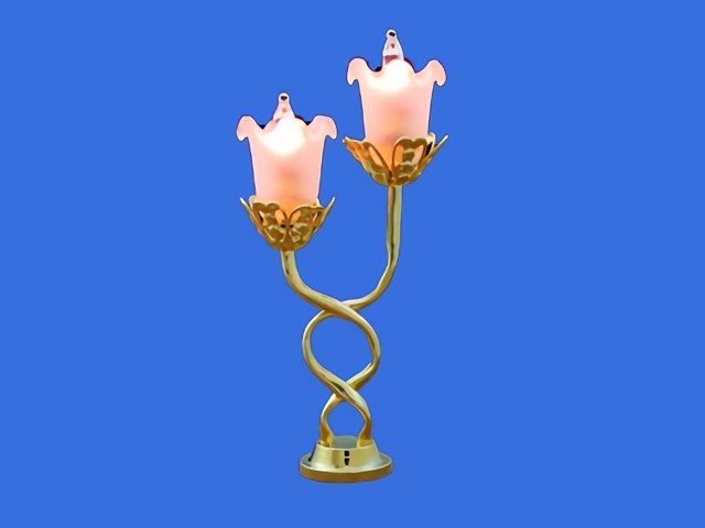 Sl3147 - Lampe de table deux tulipes