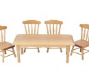 Mb0263 - Tavolo con quattro sedie