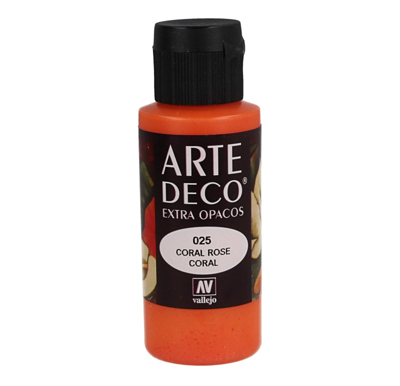 OuPt0025 - Peinture acrylique rose corail