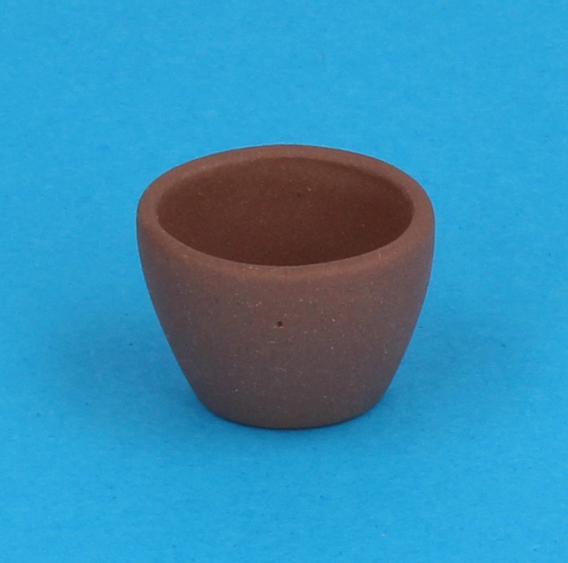 4x 17mm Puppenhaus Miniatur Keramik grün Blumentöpfe 