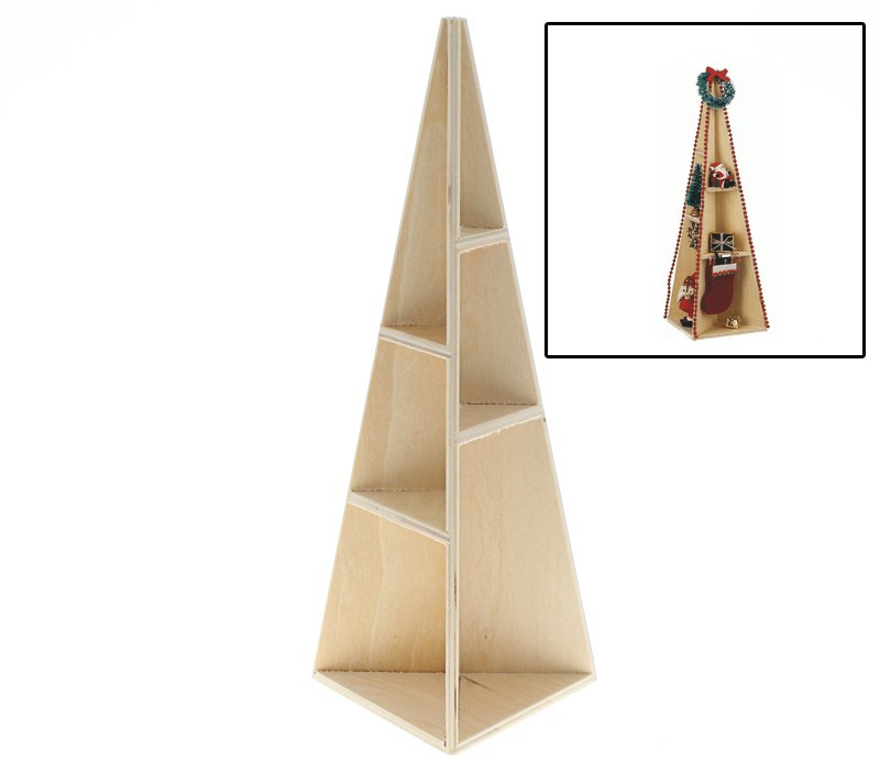 Piramide Di Natale In Legno 32 Cm | 1 Piano Con Natività | Richard Glässer Seiffen