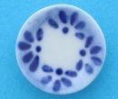 Cw1507 - Blau dekorierter Teller 