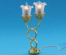 Lp0036 - Lampe de table deux tulipes 
