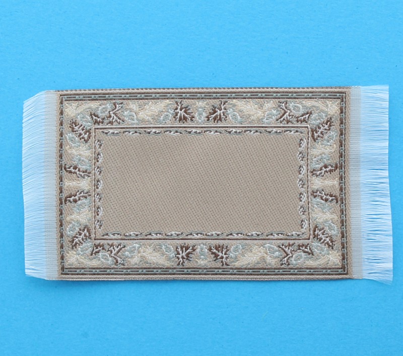 Miniature 01.12 maison de poupée tissu tapis sol tapis 24 X 15.3 cm 