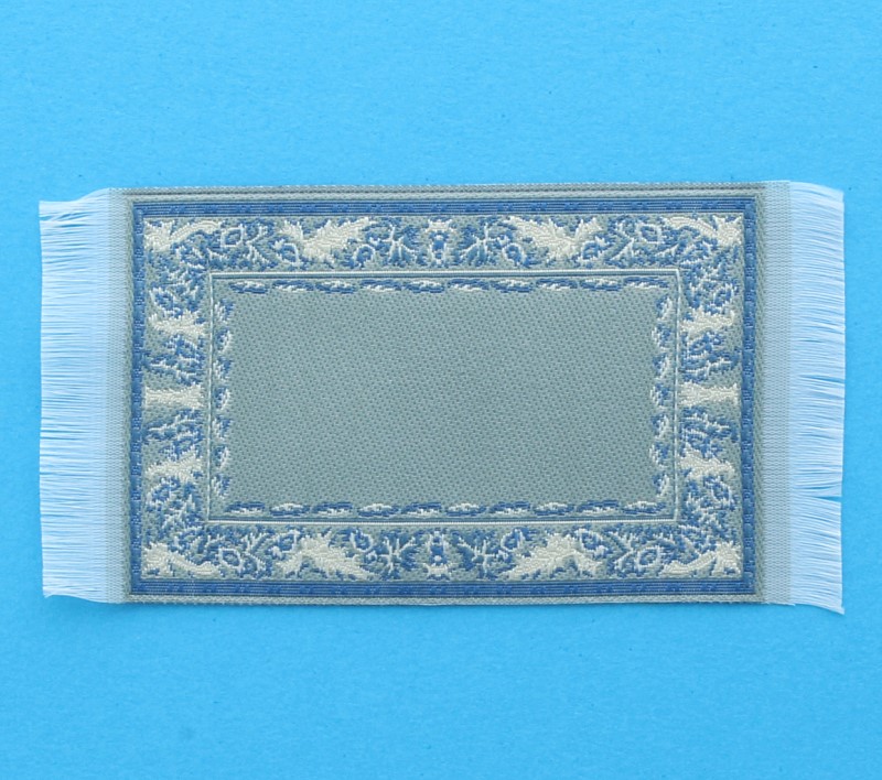 Kahlert 90040 tapis bleu 22x15 cm 1:12 pour maison de poupée NOUVEAU # 