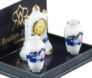 Re18075 - Clock and vases