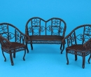 Cj0036 - Metal set of garden furniture