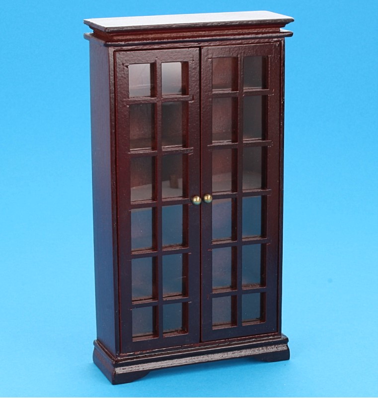 Mb0157 - Mahogany display cabinet