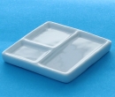 Cw1003 - White tray with sections