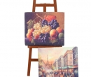 Tc1646 - Easel with paintings