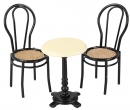 Re18050 - Ensemble de table avec deux chaises