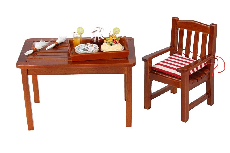 Maisons de poupées Re18094 Table de jardin