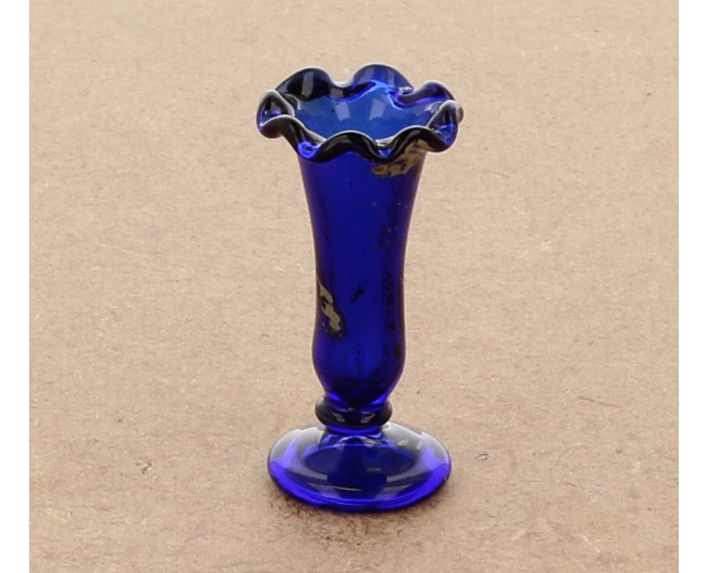 Tc0327 - Vase à décor bleu