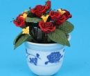 Mb0045 - Grand Pot de fleurs avec des roses