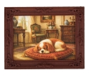 Tc1370 - Quadro con cane addormentato
