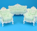 Ensemble de canapé et fauteuils classiques