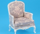 Mb0319 - Upholstered armchair with roses