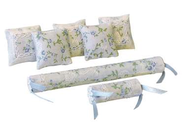 Tc1170 - Cojines flores azules