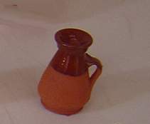 3,5 cm Puppenhaus Miniatur Tonkrug mit Henkel Krippendekoration 