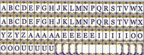 Wm34897 - Letras ceramicas