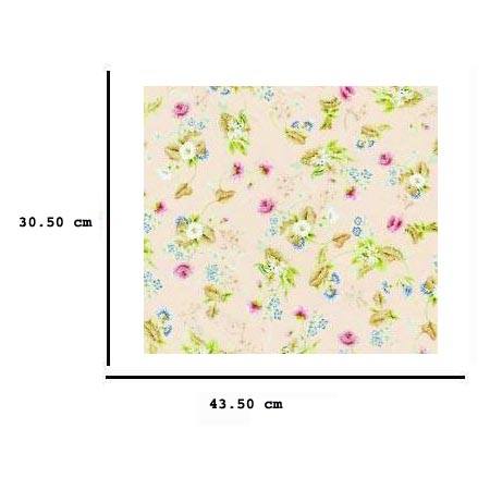 Jh75 - Papel rosa con flores