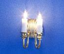 Lp0046 - Lampada 2 candele conchiglia