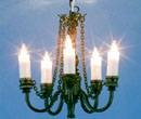 Lp0073 - Ceiling chandelier with 5 candles 