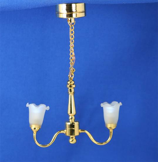 Sl4018 - Lámpara de techo 2 tulipas Leds