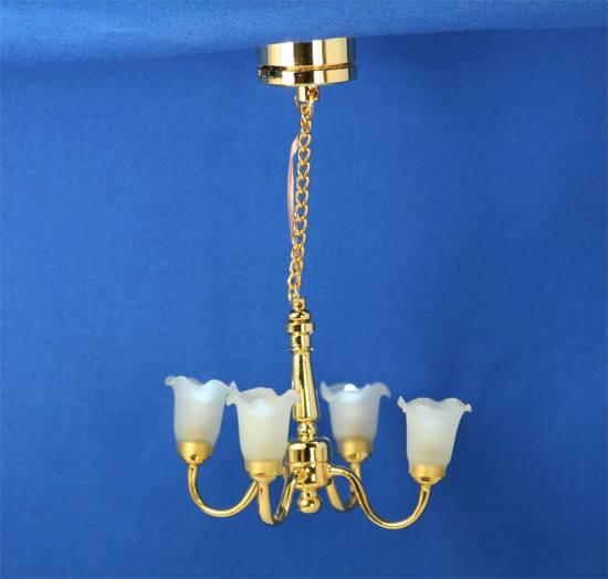 Sl4020 - Lampara de techo 4 tulipas Leds
