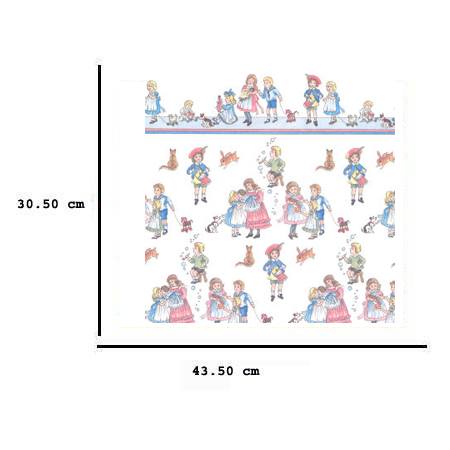 Jh51 - Carta da parati infantile