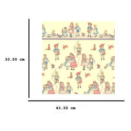 Jh52 - Carta da parati infantile
