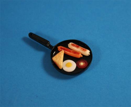 Sm3307 - Poêle à frire avec oeuf et saucisses